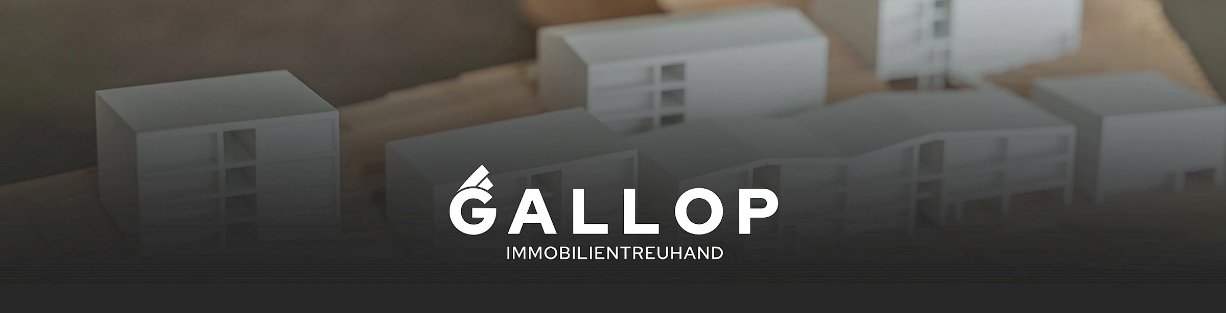 Logo Gallop Mario Immobilientreuhänder. Credit: Werbeagentur Buerostark in Telfs