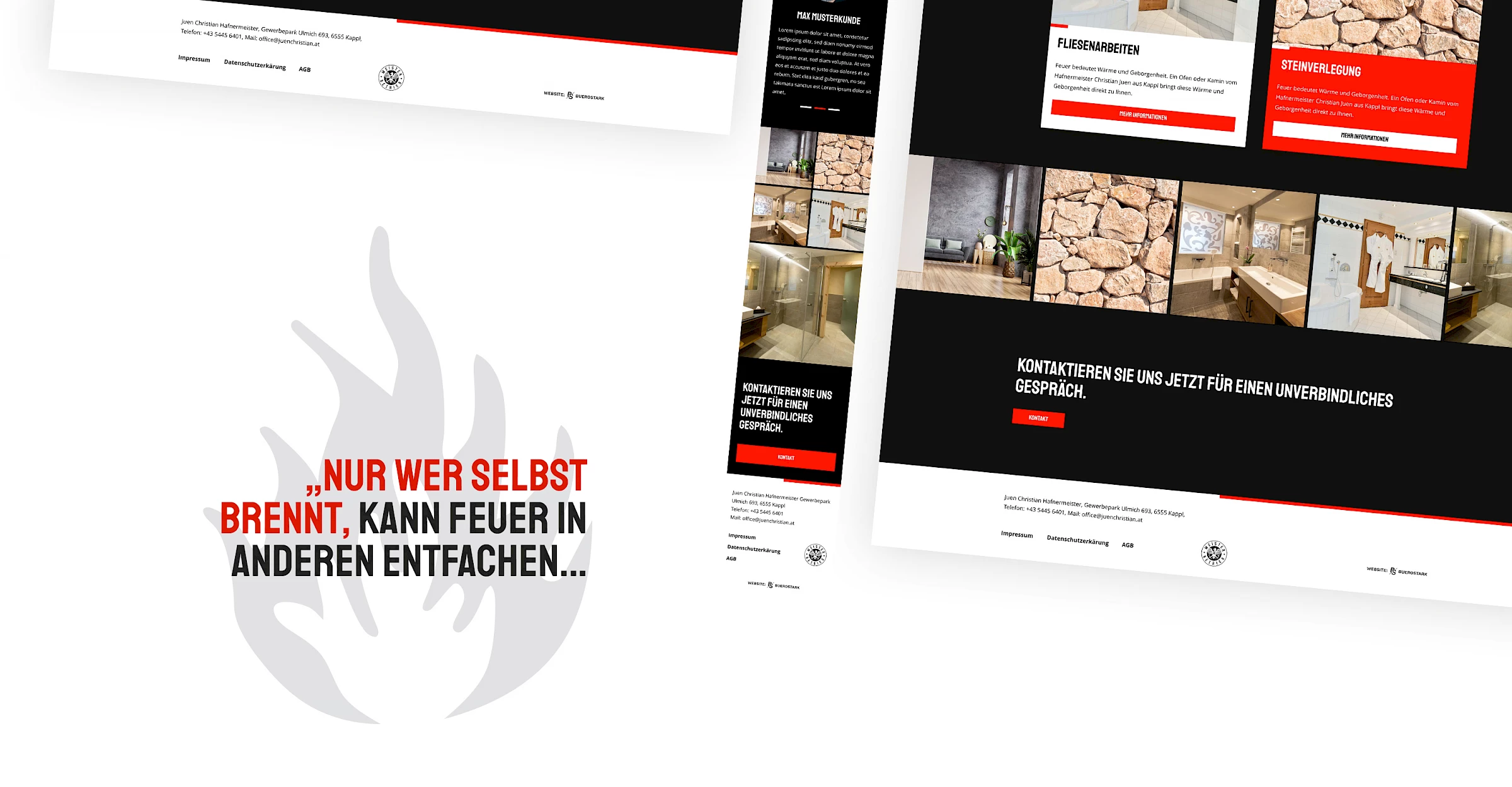 Webdesign der Website juenchristian.at, designed und programmiert von Buerostark Werbeagentur in Telfs