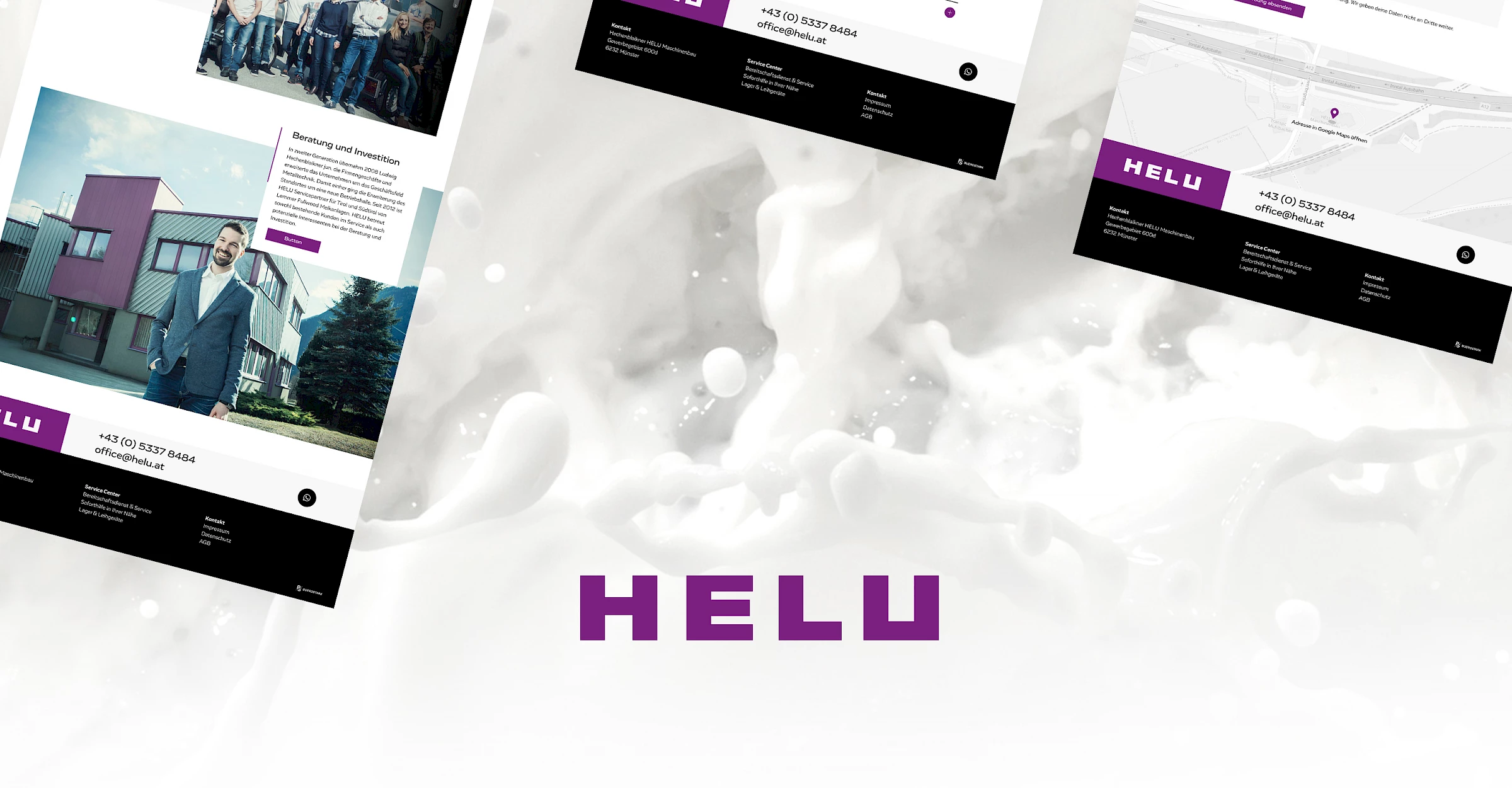 Webdesign der Website helu.at, Designed von Buerostark Werbeagentur in Telfs